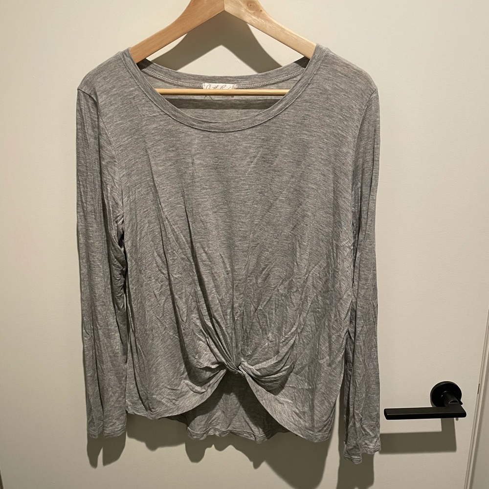 On The Road Twist Front Top, Long Sleeve, M
